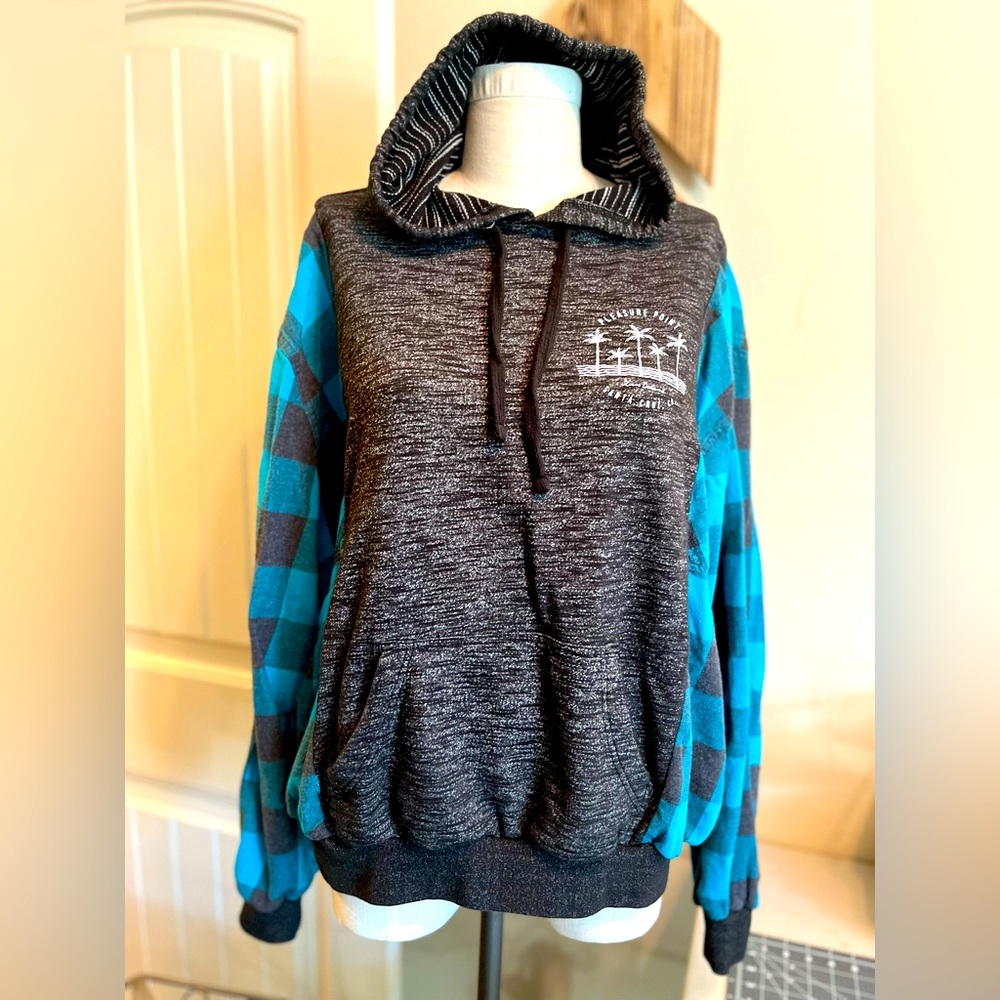 One of a kind My Tribe upcycled Santa Cruz hoodie